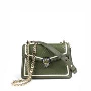 Pre-owned Leather handbags Bvlgari Vintage , Green , Dames