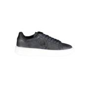 Sportieve Polyester Sneaker met Contrastdetails Blauer , Blue , Heren