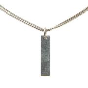 Pre-owned Metal necklaces Gucci Vintage , Gray , Dames