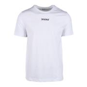 Katoenen T-shirt Dondup , White , Heren