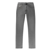 High-waist 5-pocket jeans, moderne stijl Hand Picked , Gray , Heren