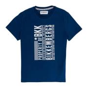 T-shirt met korte mouwen en prints Bikkembergs , Blue , Heren