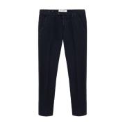 Blauwe Gabardine Slim Fit Broek Roy Roger's , Blue , Heren