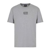 Katoenen T-shirt Regular Fit Ronde Hals Emporio Armani EA7 , Gray , He...