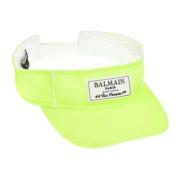 Gele Kinderen Zonneklep Hoed Balmain , Yellow , Dames