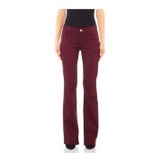 Bordeaux Boot Cut Broek Liu Jo , Red , Dames