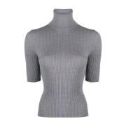 Stijlvolle Sweaters Collectie Semicouture , Gray , Dames