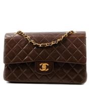 Pre-owned Leather shoulder-bags Chanel Vintage , Brown , Dames