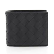 Pre-owned Leather wallets Bottega Veneta Vintage , Black , Dames