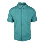 Katoen Elastaan Shirt Alpha Studio , Green , Heren