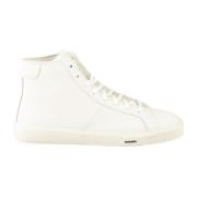 Leren Sneakers met Rubberen Zool Diesel , White , Heren