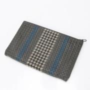 Pre-owned Leather pouches Bottega Veneta Vintage , Gray , Heren