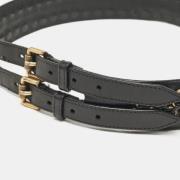 Pre-owned Leather belts Burberry Vintage , Black , Dames