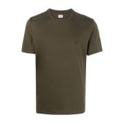 Groene Grafische Print Katoenen T-shirt C.p. Company , Green , Heren