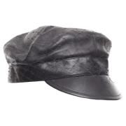 Pre-owned Leather hats Dior Vintage , Black , Dames