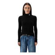 Zwart Sweater Set met Broche Twinset , Black , Dames