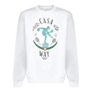 Wit T-shirt Herenmode Casablanca , White , Heren