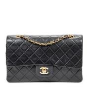 Pre-owned Leather chanel-bags Chanel Vintage , Black , Dames