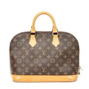 Pre-owned Canvas handbags Louis Vuitton Vintage , Brown , Dames