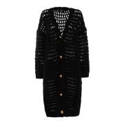 Mimosa Cardigan Shetland Stijl Pinko , Black , Dames