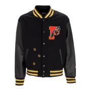 Zwarte Varsity College Jas Eco-leer Propaganda , Black , Heren