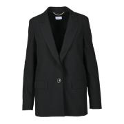 Elegante Blazer met Polyester Mix Marella , Black , Dames