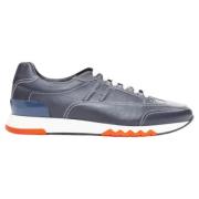 Pre-owned Leather sneakers Hermès Vintage , Blue , Heren