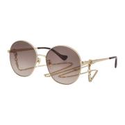 Stijlvolle zonnebril Gg1090Sa Gucci , Brown , Dames