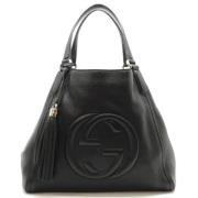 Pre-owned Leather gucci-bags Gucci Vintage , Black , Dames