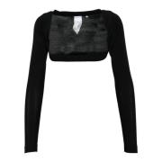 Elegante Shrug met Polyester en Elastaan Marella , Black , Dames