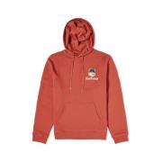 Fox Head Hoodie Sweatshirt Barbour , Red , Heren