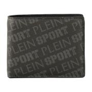 Stijlvolle Portemonnee van Polyurethaan Plein Sport , Black , Heren