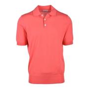 Katoenen Polo Shirt Ballantyne , Pink , Heren