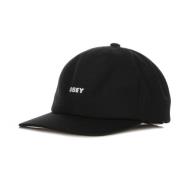 Platte klep pet zwart geborduurd Obey , Black , Unisex