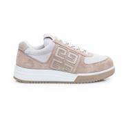 Beige Suède Sneakers met 4G Logo Givenchy , Beige , Dames