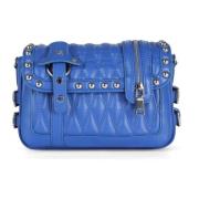 Gewatteerde Biker Small Handtas La Carrie , Blue , Dames