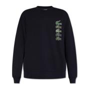 Sweatshirt met logo Lacoste , Blue , Heren