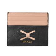 Pre-owned Leather wallets Prada Vintage , Black , Heren