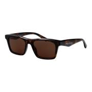 Stijlvolle zonnebril Am0472S Alexander McQueen , Brown , Heren