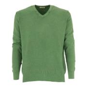 Lichtgewicht V-hals Heren Pullover Trui Cashmere Company , Green , Her...