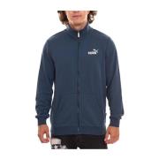 Blauwe Rits Katoenen Sweatshirt Puma , Blue , Heren