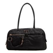 Pre-owned Nylon shoulder-bags Prada Vintage , Black , Dames