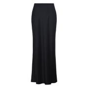 Zwarte Zijden Maxi Rok Anine Bing , Black , Dames