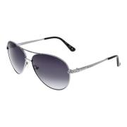 Zilveren Dames Aviator Zonnebril Guess , Gray , Dames