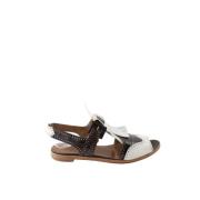 Pre-owned Leather sandals Hermès Vintage , Brown , Dames