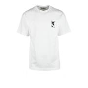 Witte T-shirt voor mannen Bikkembergs , White , Heren