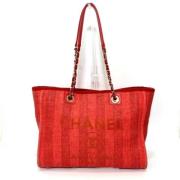 Pre-owned Leather chanel-bags Chanel Vintage , Red , Dames