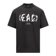 Peace Tee Jersey - Stijlvol Heren T-shirt 44 Label Group , Black , Her...