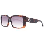 Bruine Dames Zonnebril Verlooplens Gant , Brown , Dames