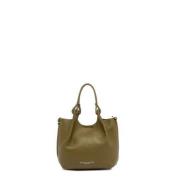 Elegante leren handtas met magneetsluiting Gianni Chiarini , Green , D...